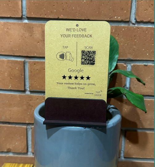 Wooden Google Review Standee